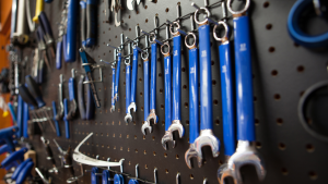 Tool storage pegboard