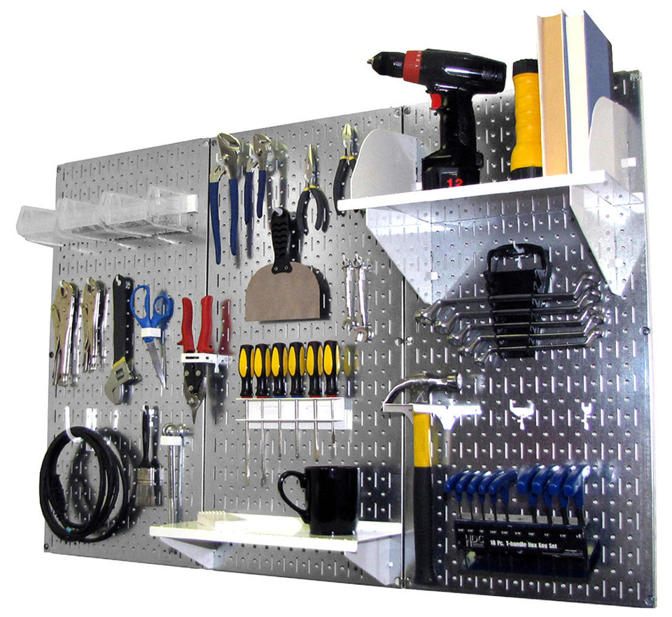 Wall control metal pegboard