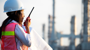 Female construction worker