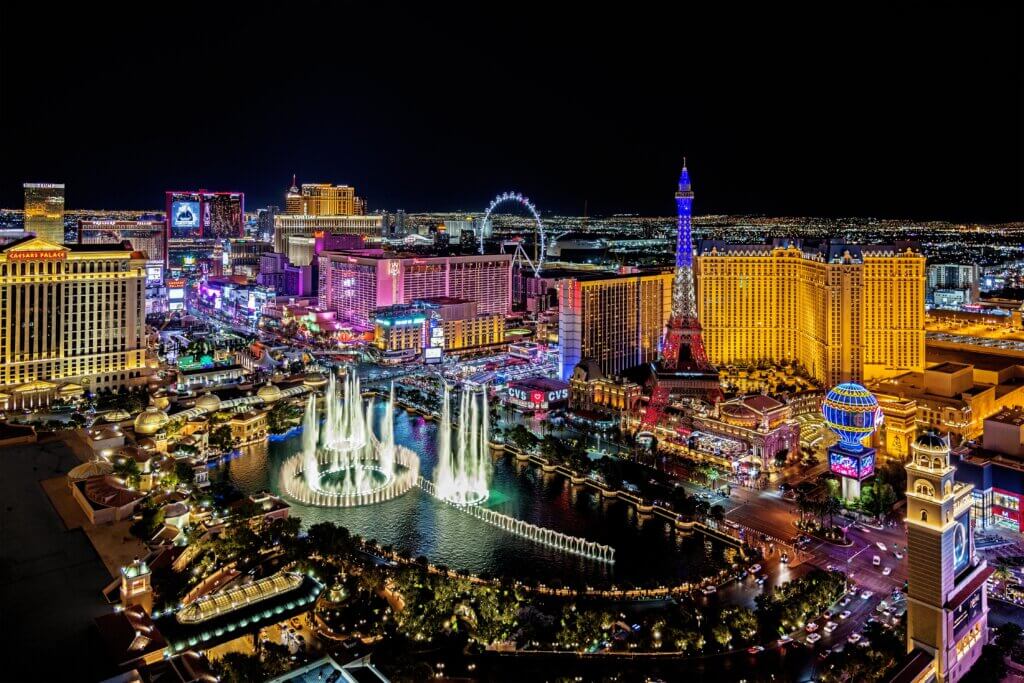 Las Vegas strip night