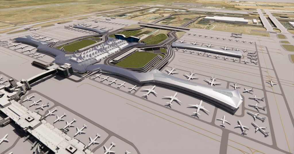 Denver International Airport rendering
