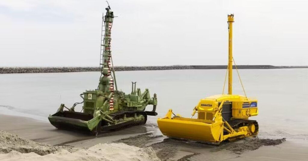 komatsu amphibious dozer