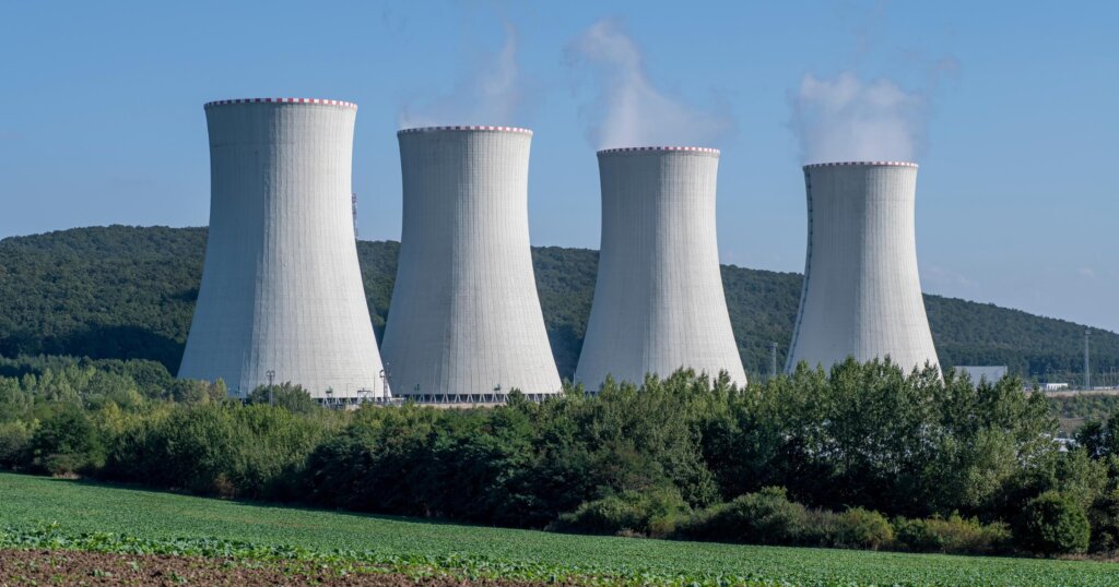 Nuclear power plant banner