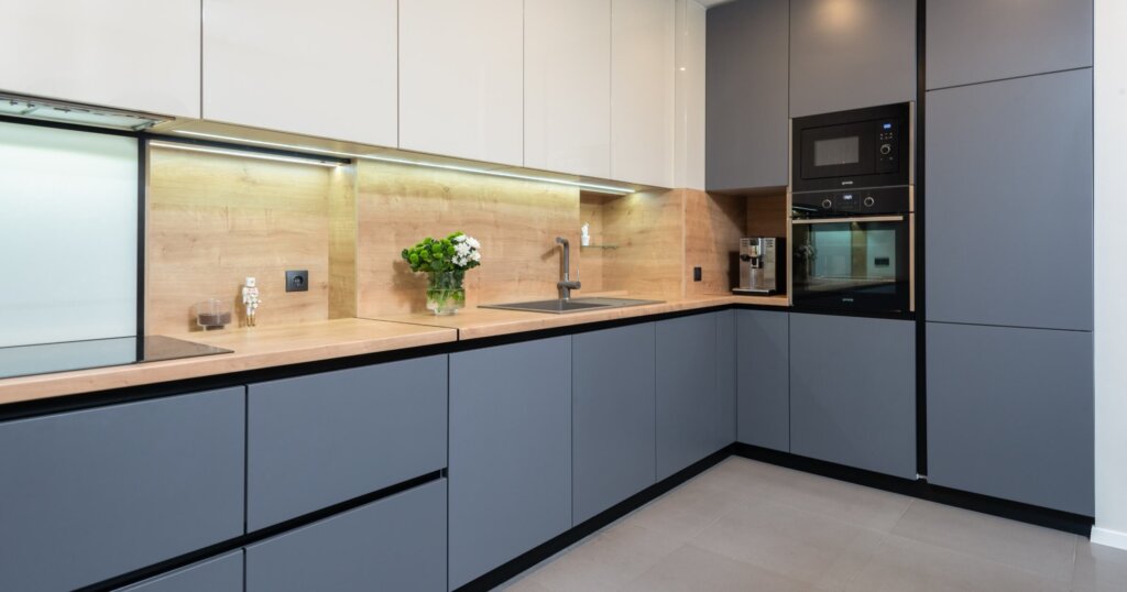 concealed storage in kitchen