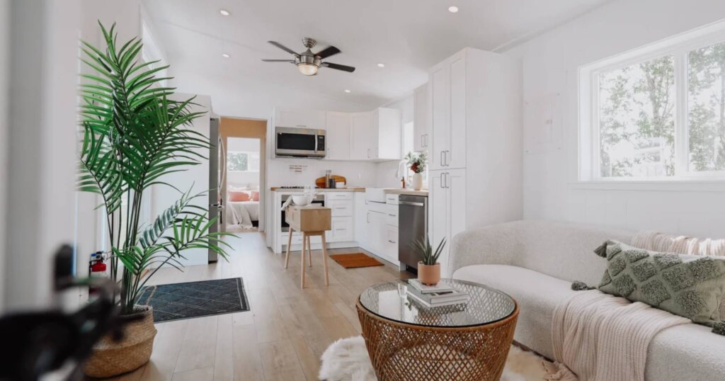 the hartley small prefab home interior