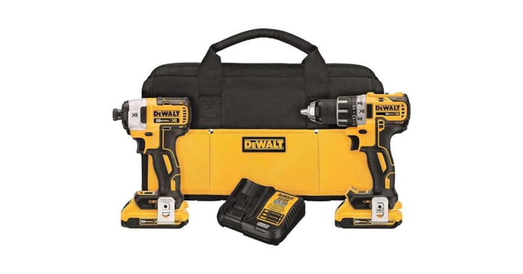 DeWalt 20V Max cordless drill combo kit