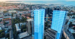 drone shot with AI and BIM