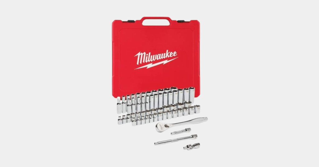 Milwaukee 56 Pc. 3/8" Dr. Ratchet And Socket Set