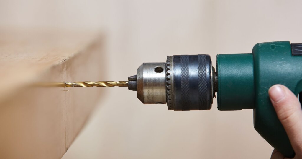 compact drill in use