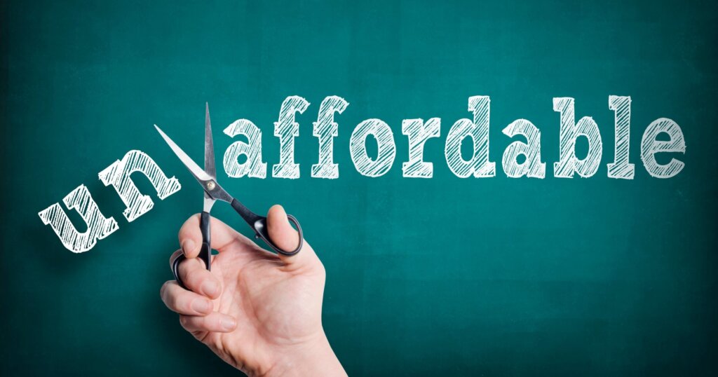 unnafordable banner
