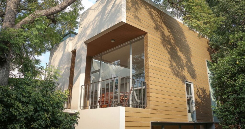 Exterior of Casa Nirau in Mexico City 