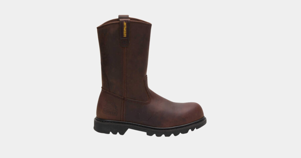 Caterpillar Revolver Pull-On Steel Toe Work Boot.