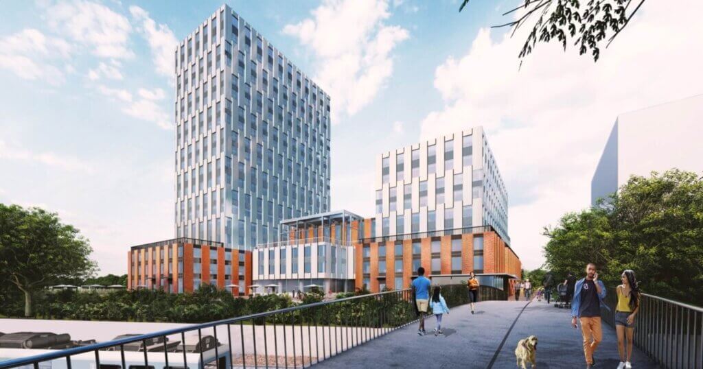 Gladstone Village mixed-use project rendering