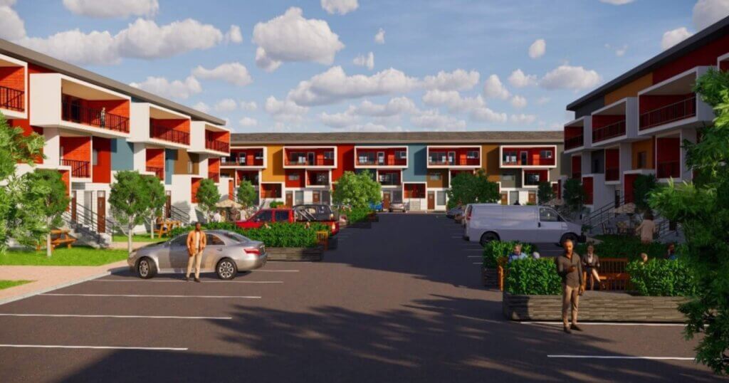 Hart Road housing rendering
