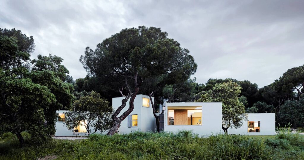 Exterior of  MO House in Madrid