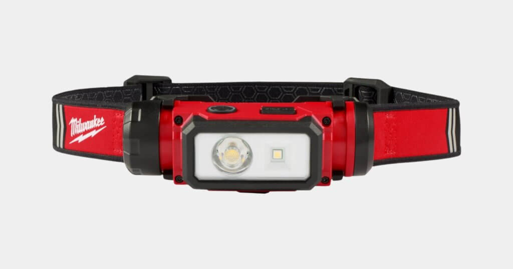 Milwaukee headlamp with rechargeable battery
