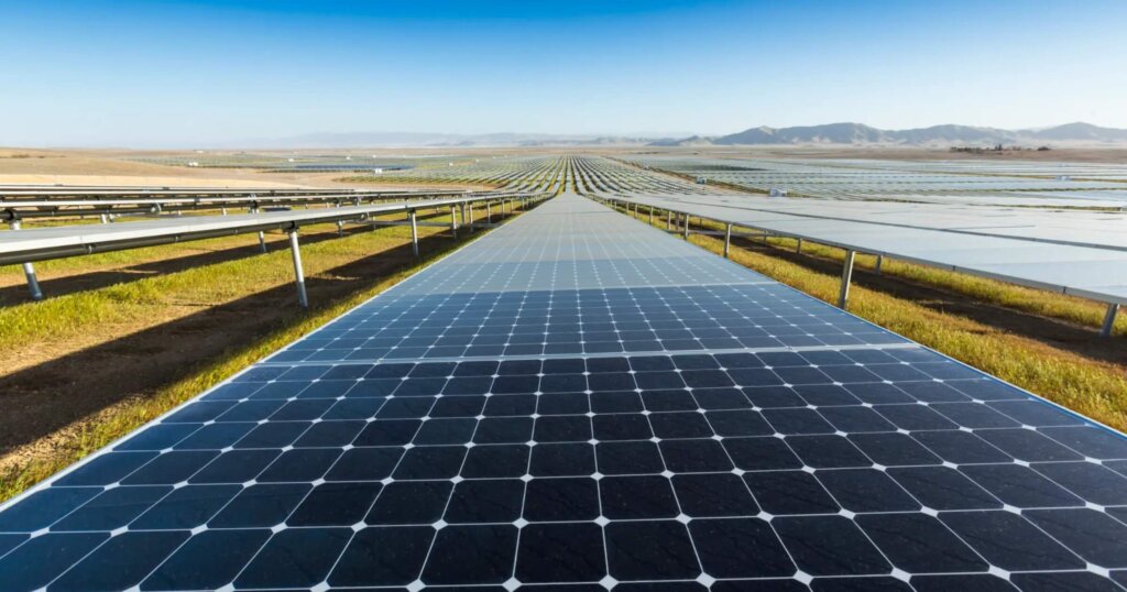 Solar farm shown