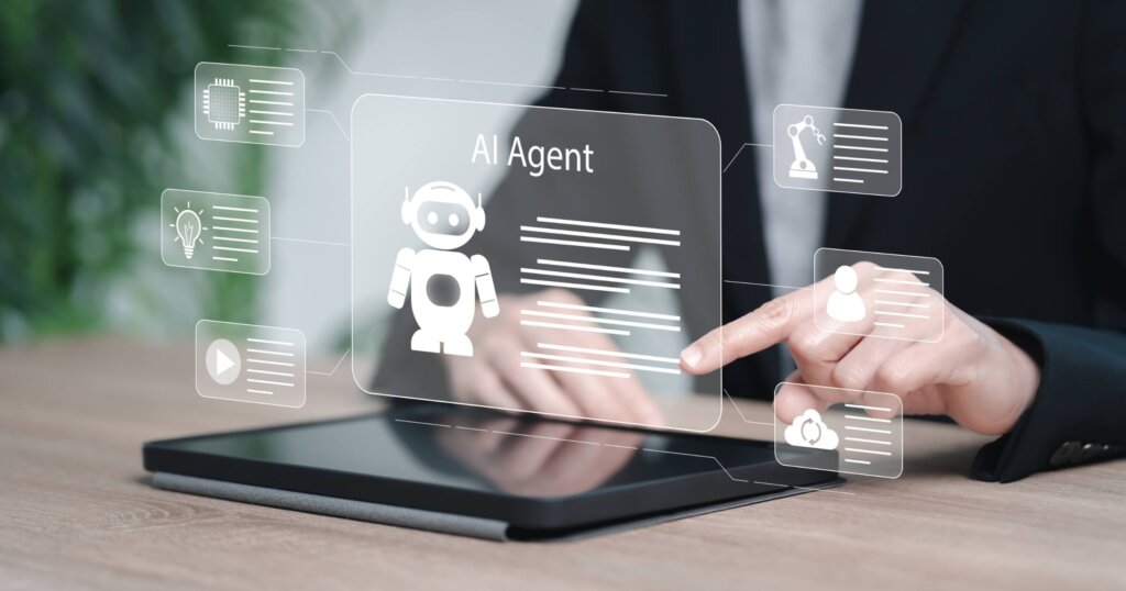 AI Agents Analyze business concepts, Businesswomen use AI technology Assistants to Perform Decisions, Automate daily Tasks Smart AI solutions, Automate repetitive work, Education, Data Analysis, Sales.