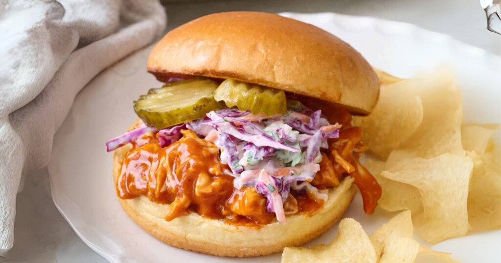 bbq coleslaw sandwich