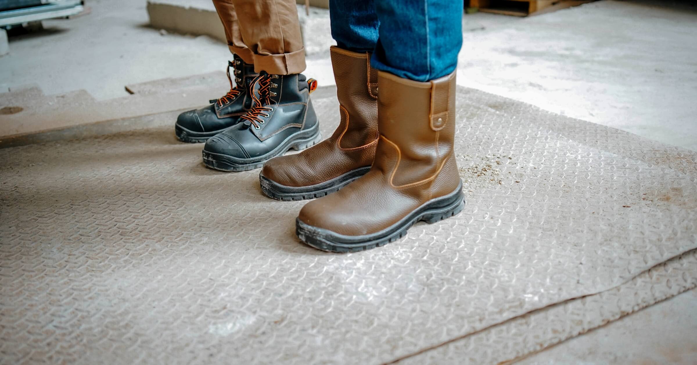 slip on steel toe work boots