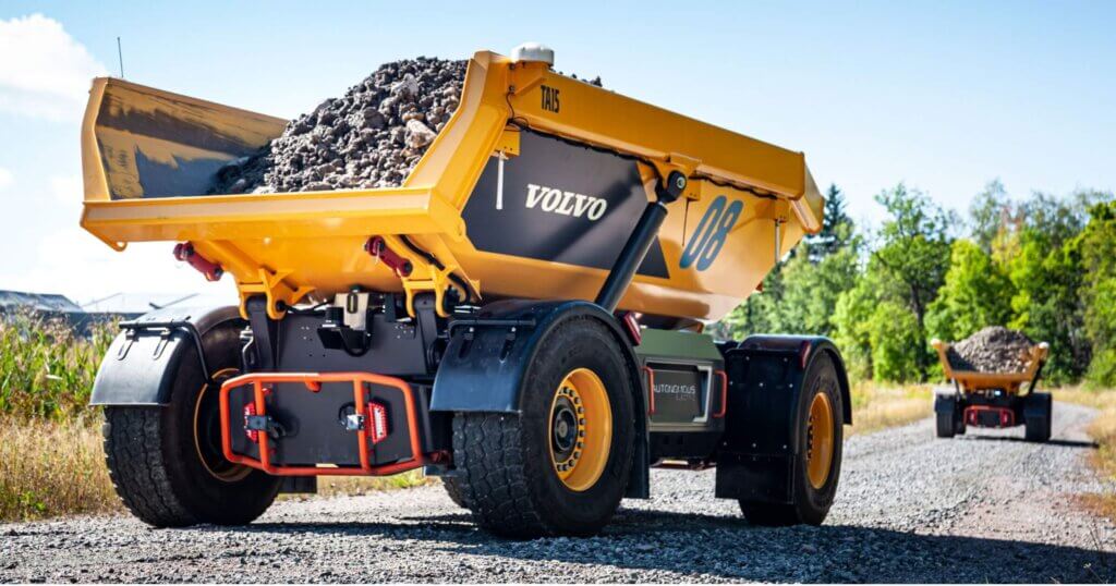 volvo electric autonomous dump truck