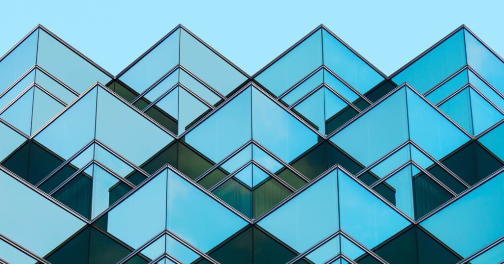 Geometric window grid pattern Architecture details glass wall element