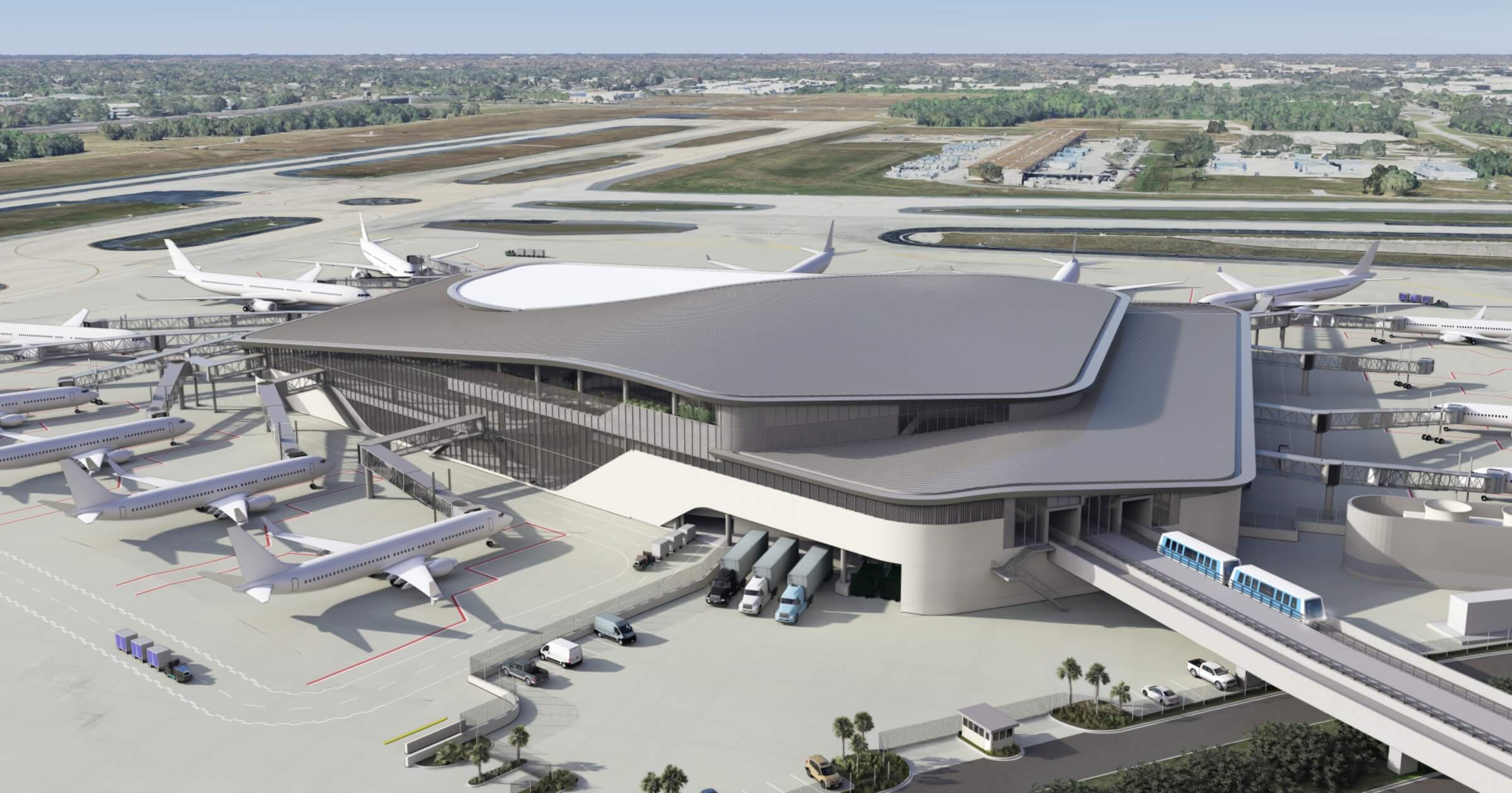 airside D terminal rendering
