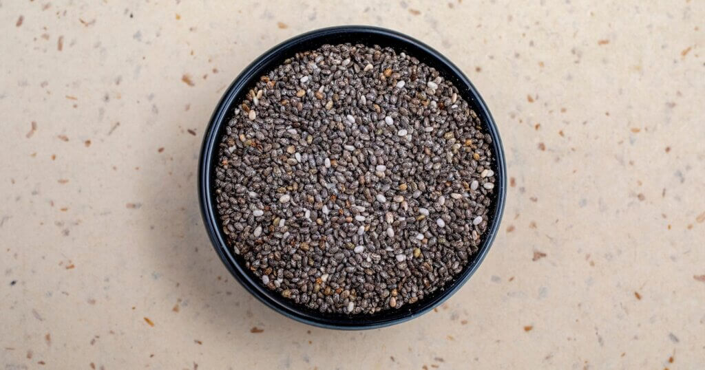 chia seeds in a bowl