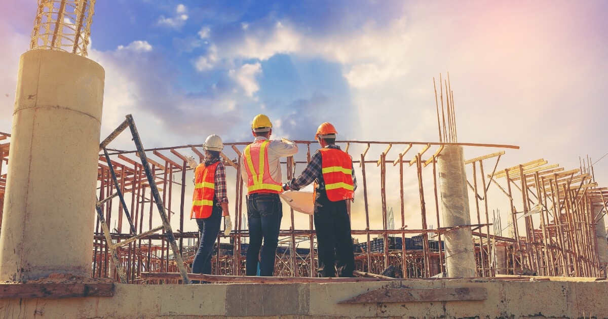 Construction workers actively listening