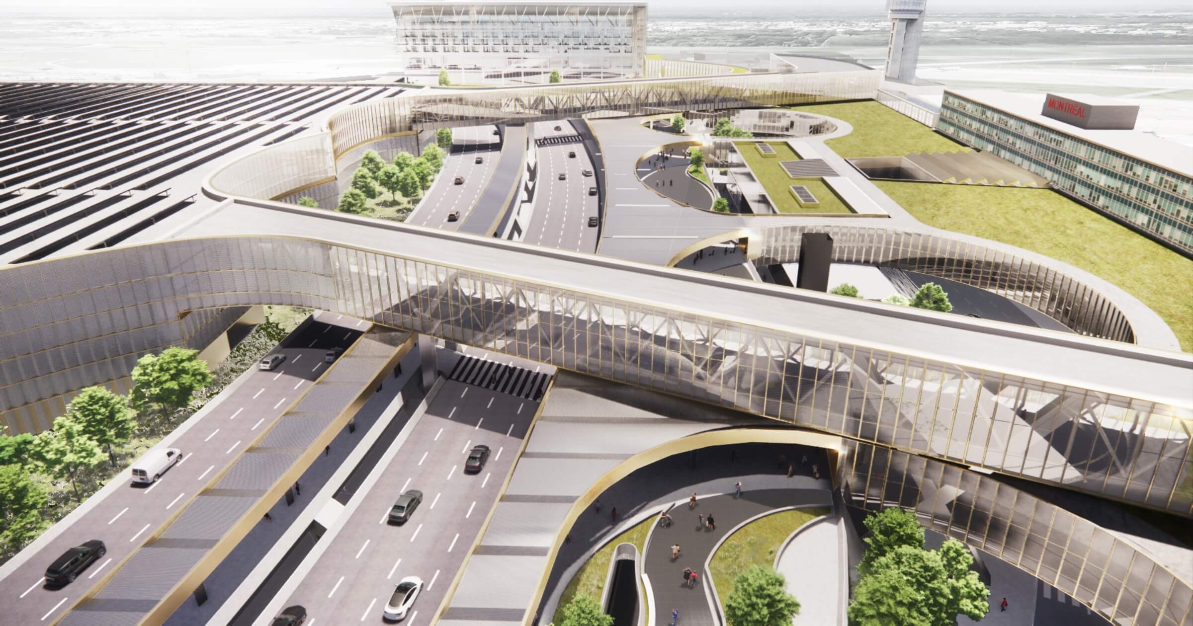 Montréal-Trudeau Airport expansion rendering