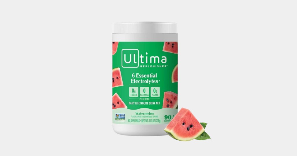 Ultima Replenisher Electrolyte Hydration Mix.