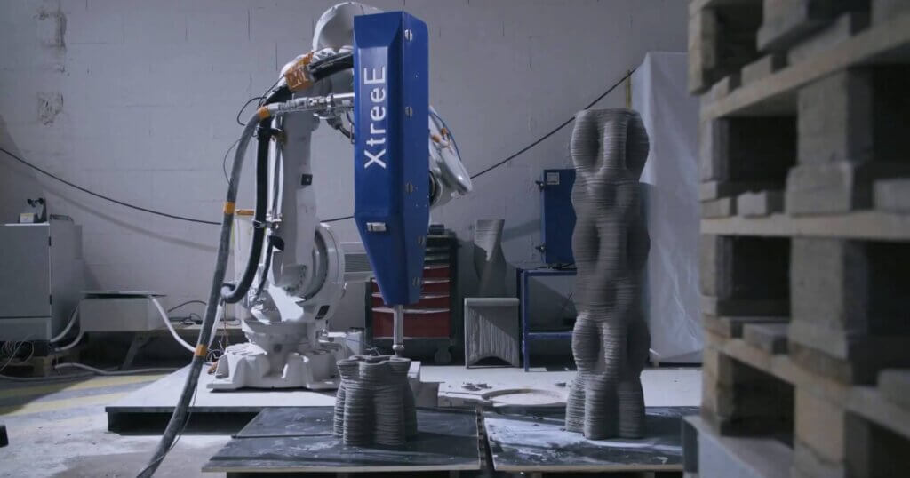 Xtreee 3D printing robot for concrete.