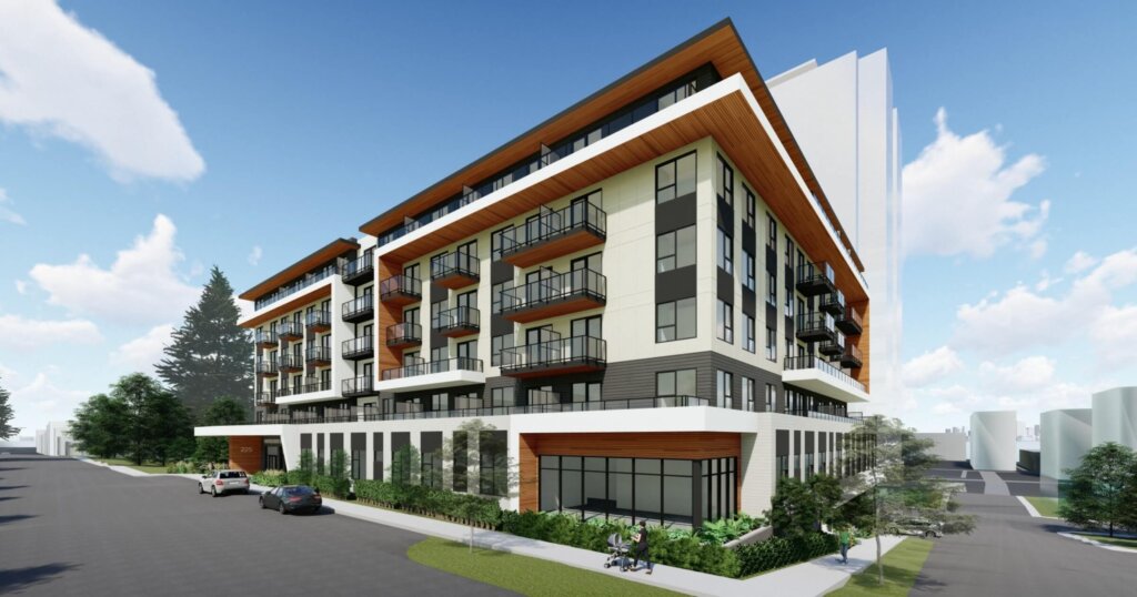 Lonsdale BC Builds Housing project on 225 East 2nd Street, North Vancouver rendering.