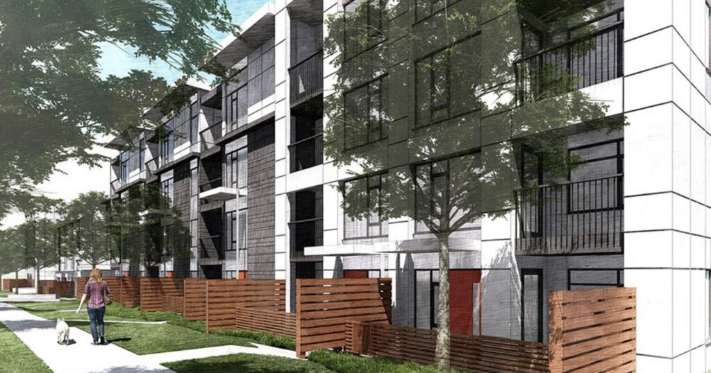 Michigan Square Redevelopment in Victoria rendering