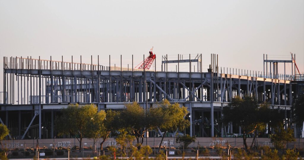 META new data center site currently under construction