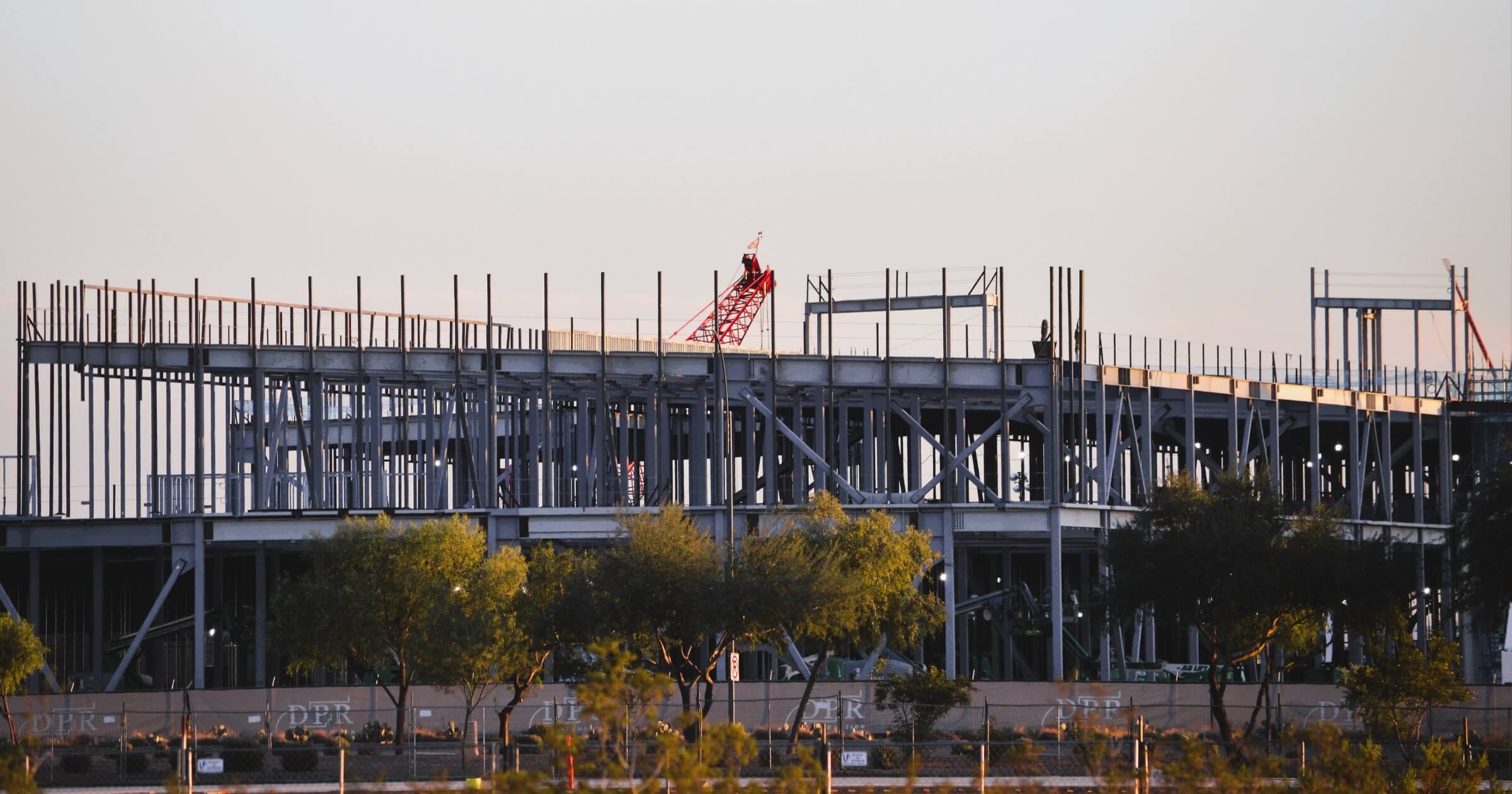 META new data center site currently under construction