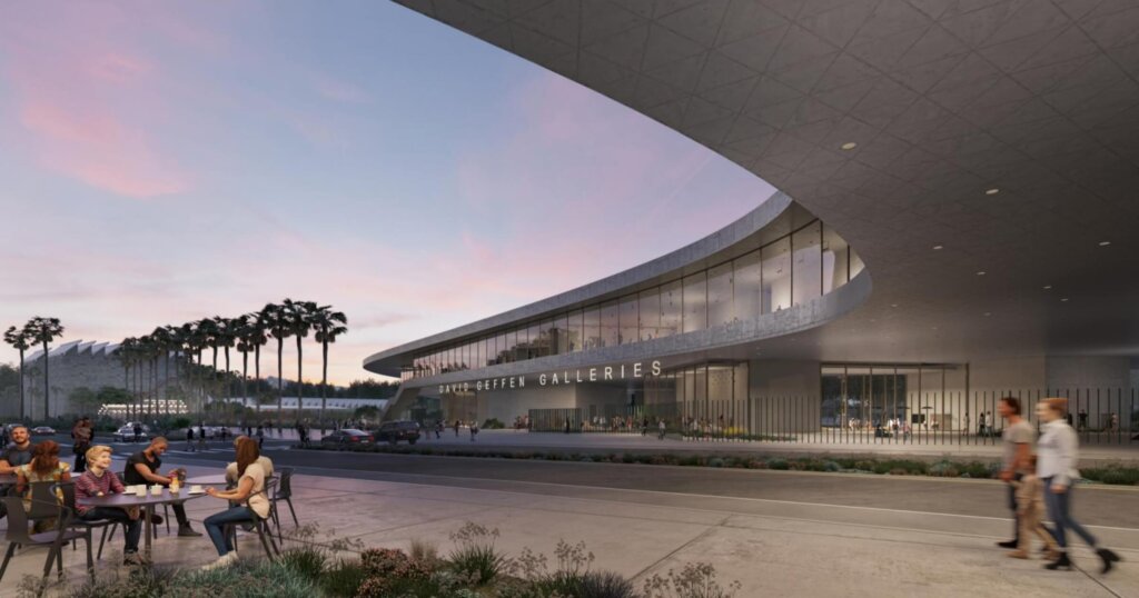 rendering of David Geffen Galleries exterior