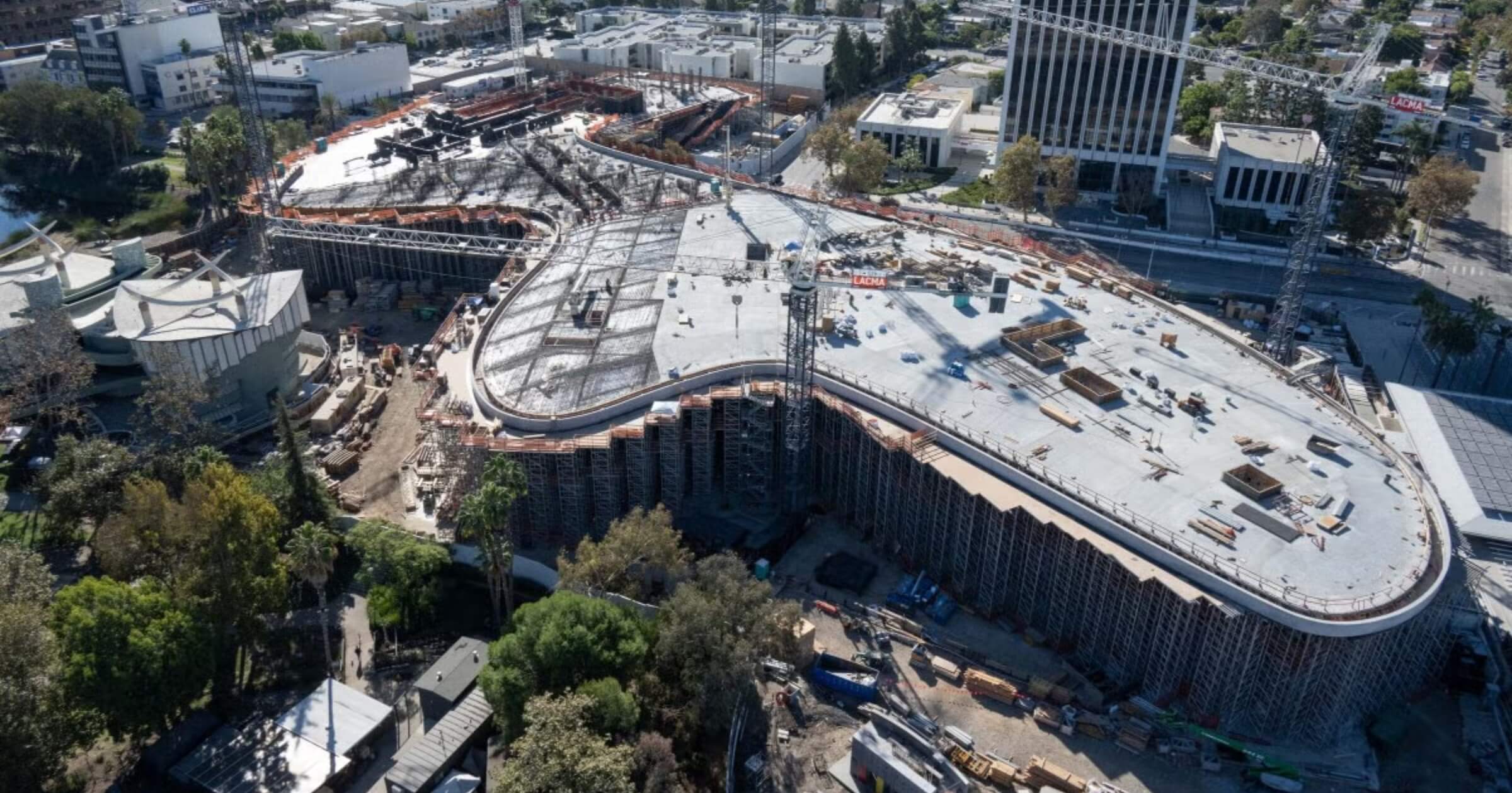 LACMA David Geffen Galleries under construction