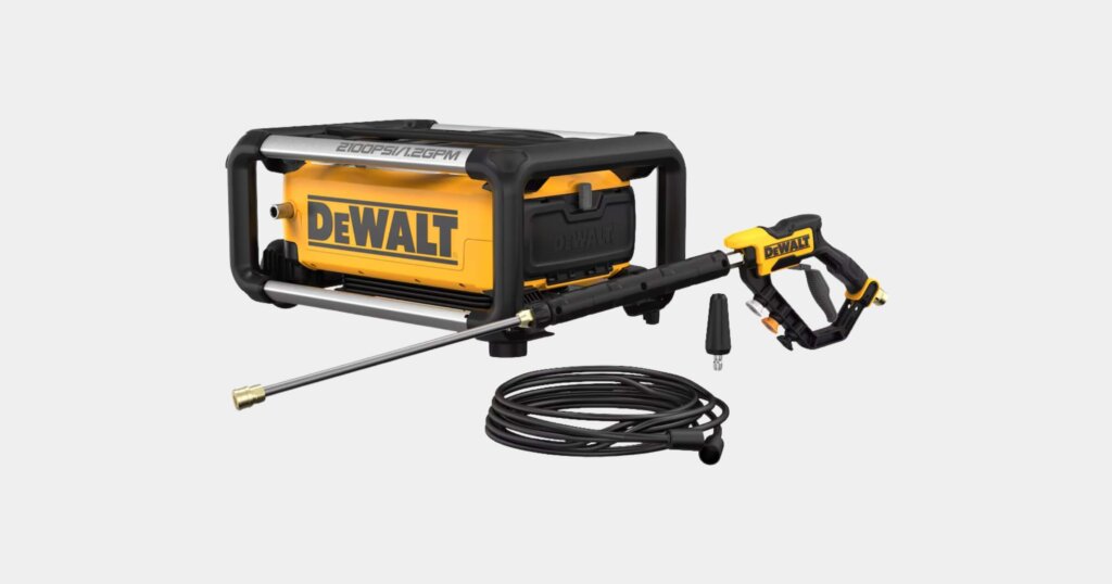 DeWalt 2100 PSI electric jobsite cold water pressure washer