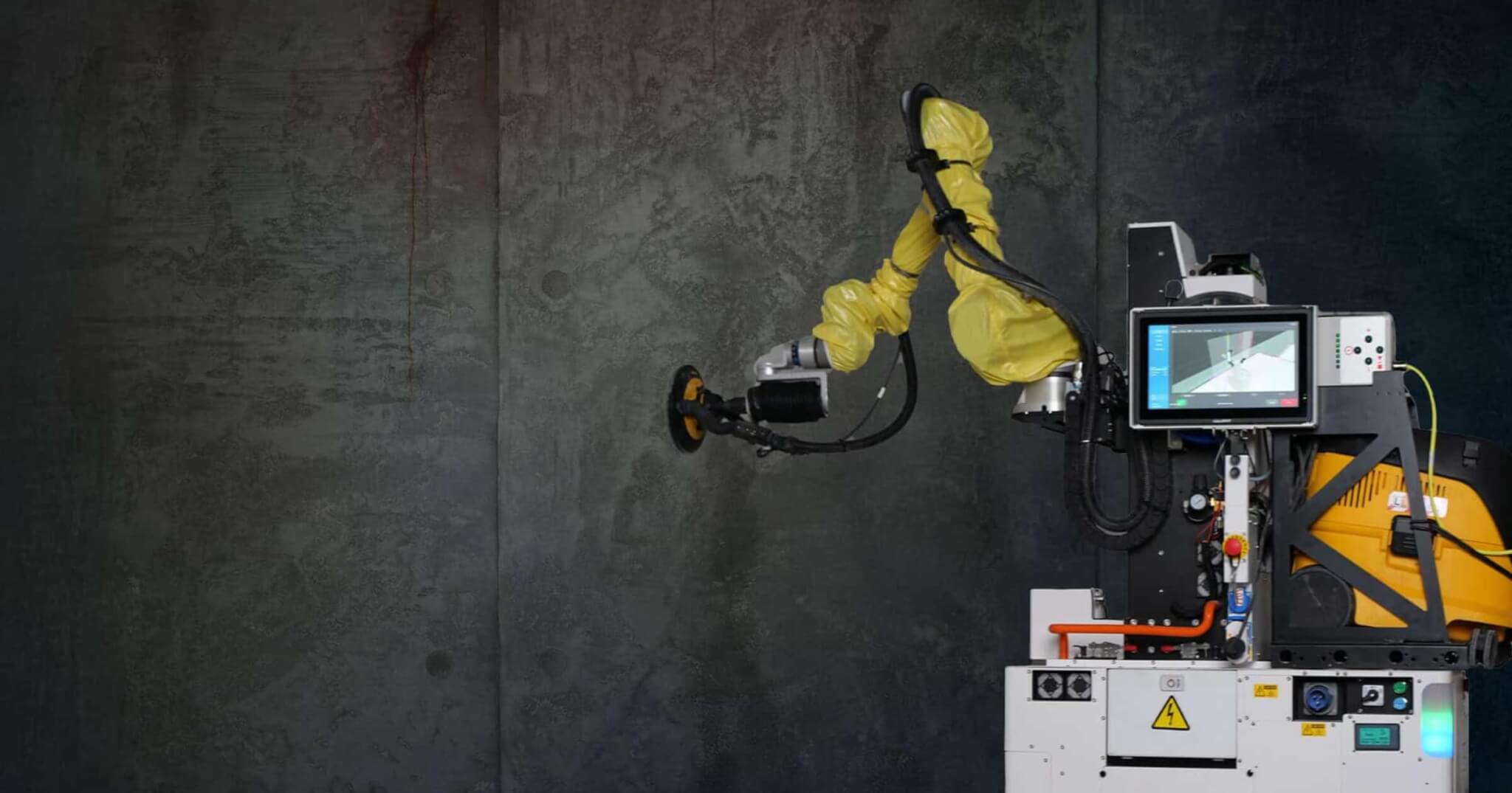 Okibo drywall robot in action