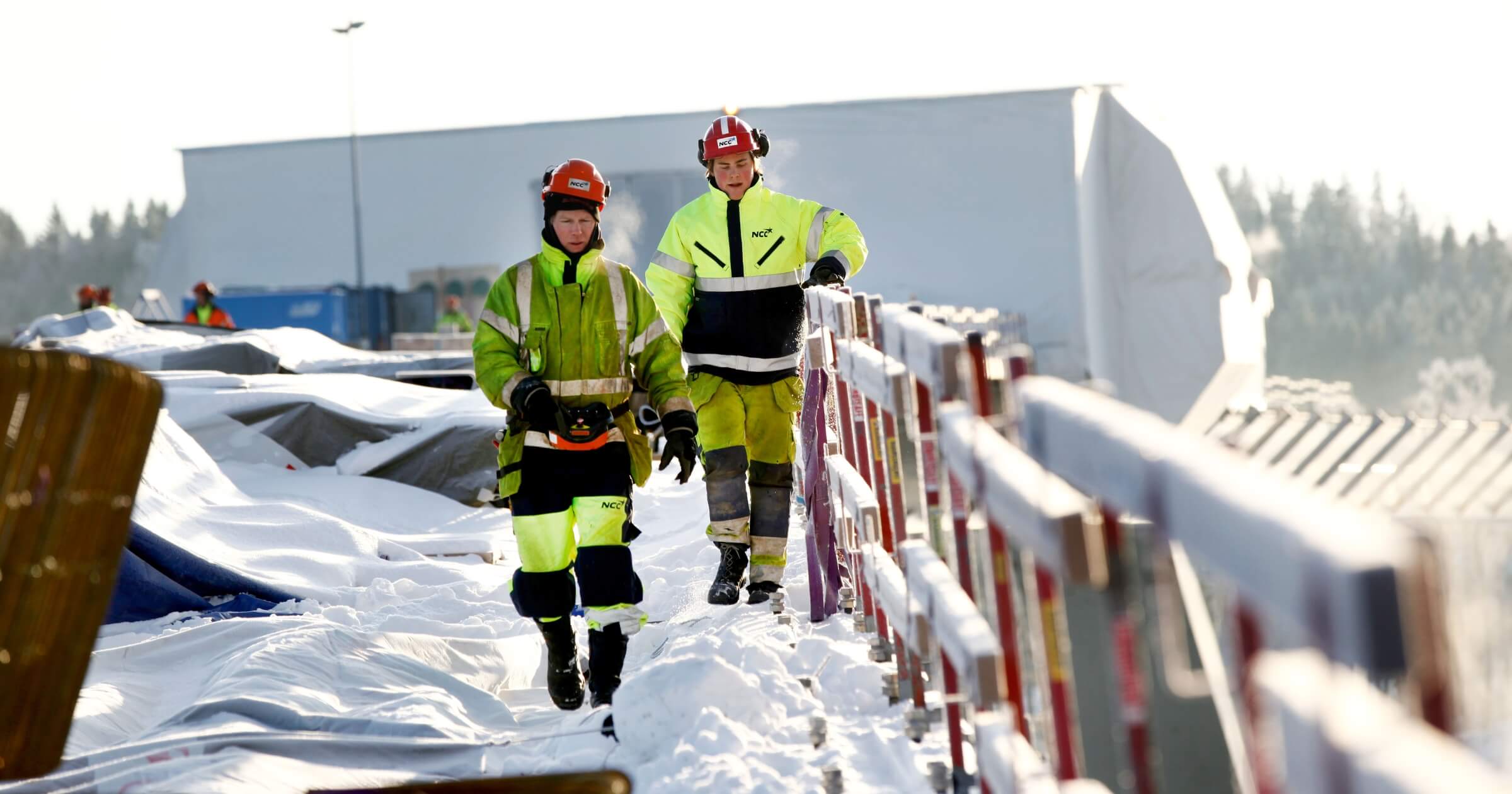 cold exposure for workers on a bridge