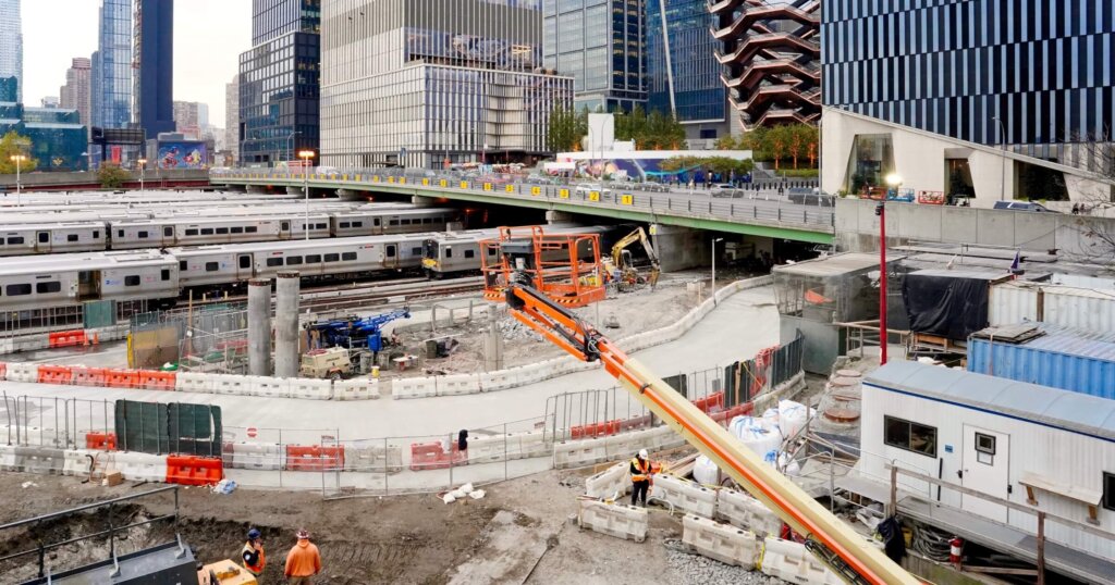 New York, NY, USA -Nov. 20, 2024: When completed in 2035, the Hudson Tunnel Project will add a new rail tunnel under the Hudson River improving rail service on the heavily traveled Northeast Corridor.