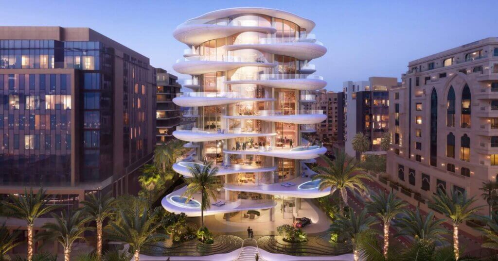 Palm flower project rendering by foster and partners.