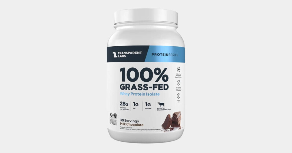 Transparent Labs whey protein isolate