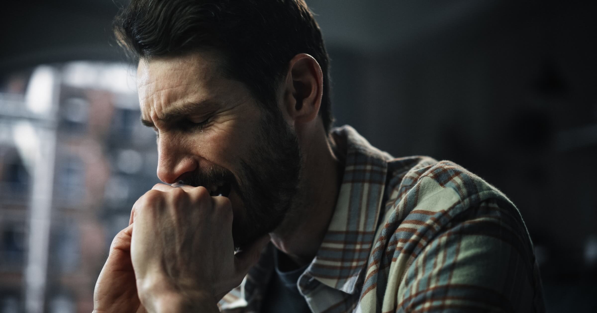 man after substance use