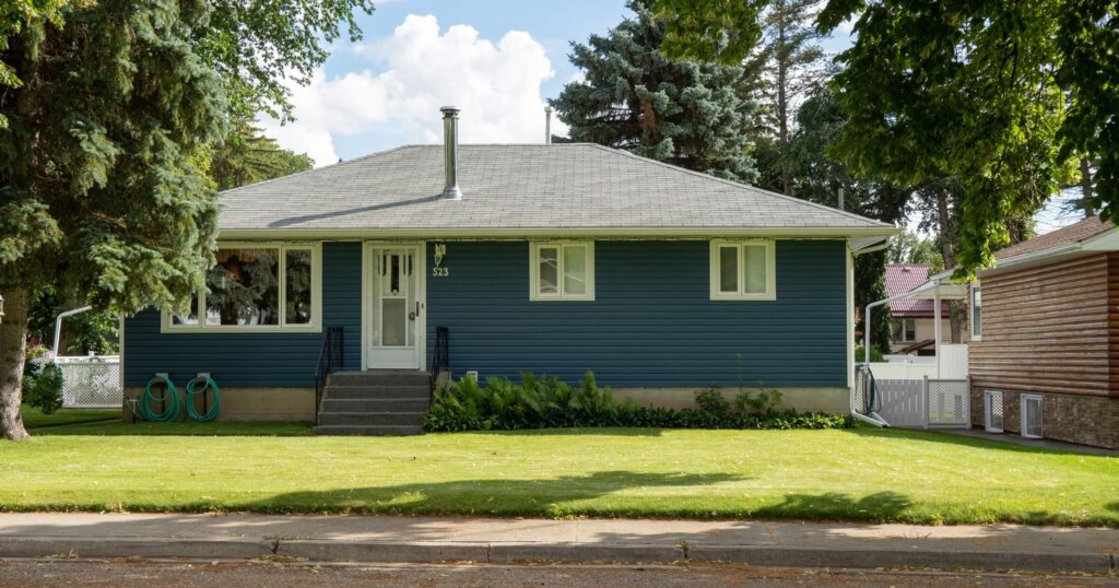 one-story bungalow home