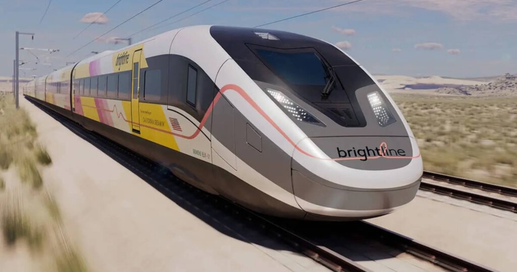 Brightline west high spee rail project