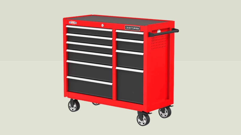 CRAFTSMAN S2000 Series 41” 10-Drawer Steel Rolling Tool Storage Cabinet