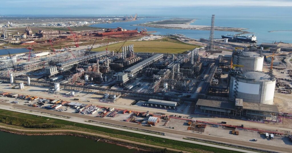 Cheniere Corpus Christi LNG facility expansion. One of the largest construction projects in the US.