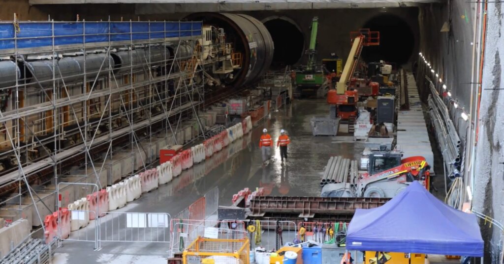 Cross River Rail, Brisbane, Australia under construction